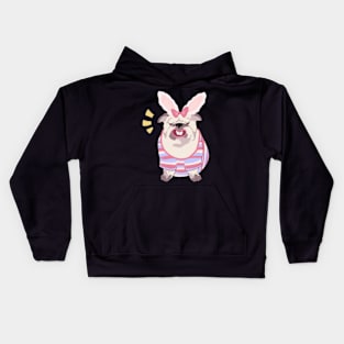 Pink dog Kids Hoodie